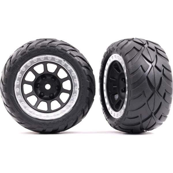 Traxxas kolo 2.2", disk šedý/chromovaný, pneu Anaconda (2) (zadní)