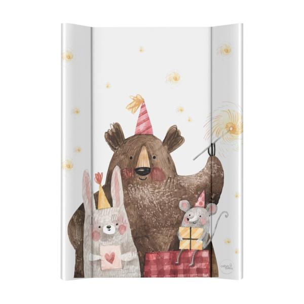 CEBA BABY Přebalovací podložka 2-hranná s pevnou deskou (50x70) Basic Celebration