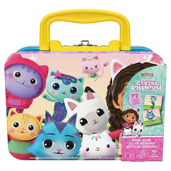 SpinMaster Společenská hra Pexeso v plechovém kufříku GABBY’S DOLLHOUSE