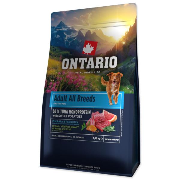 Krmivo Ontario Adult All Breeds Monoprotein Turkey & Sweet Potatoes 0,75kg (obrázek 7)