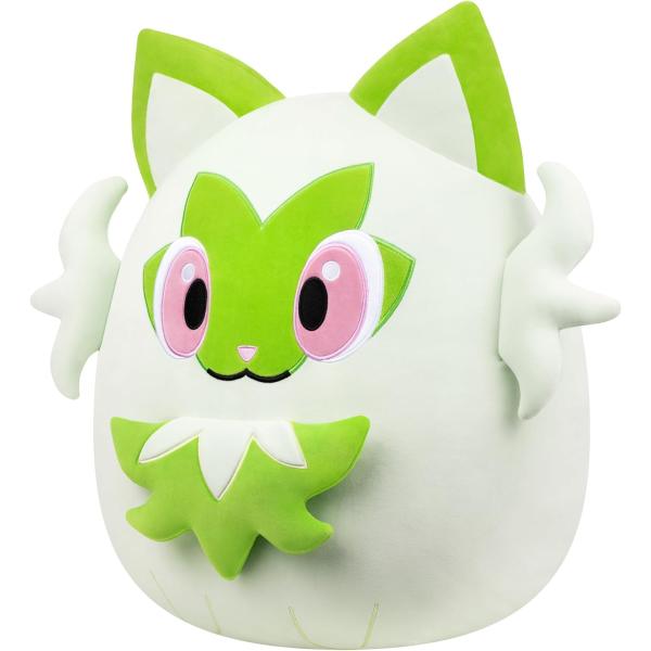 Pokémon Squishmallows Sprigatito 36 cm (obrázek 3)