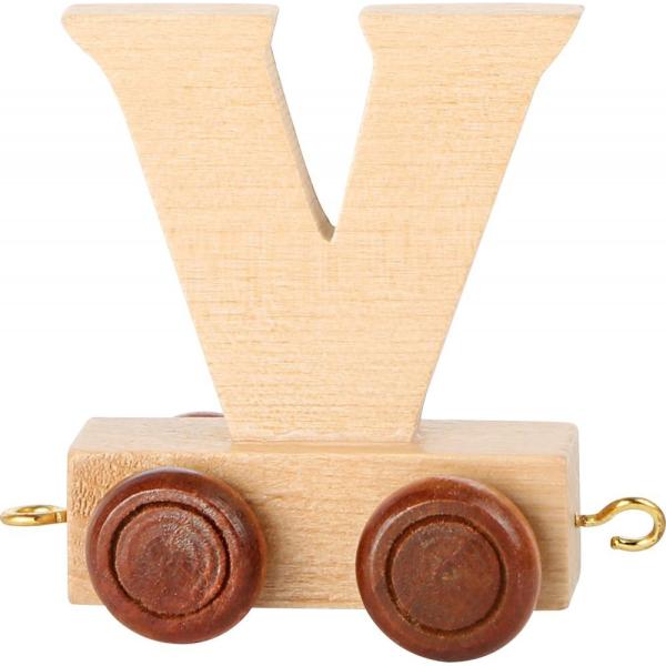 Bino Vagónek-V-hnědé kolečka