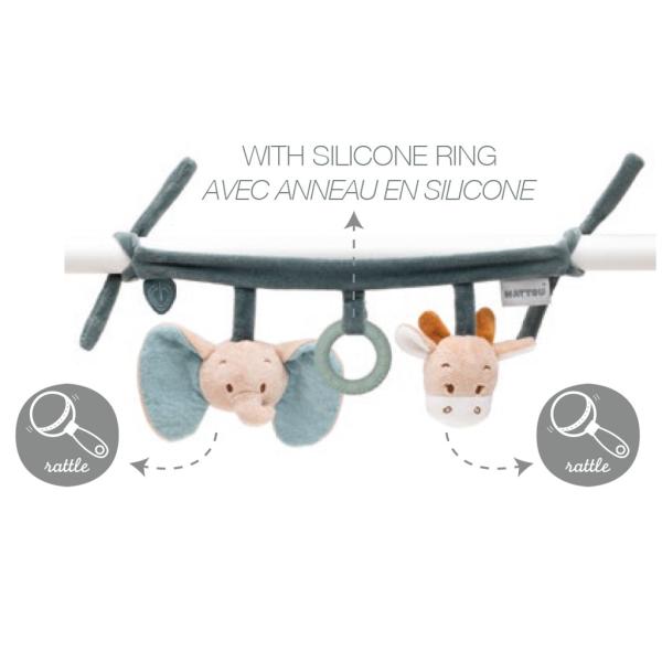 NATTOU Hračka na zavěšení LA