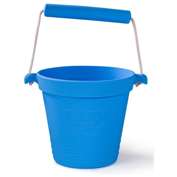 Bigjigs Toys Cubo De Playa Azul-image