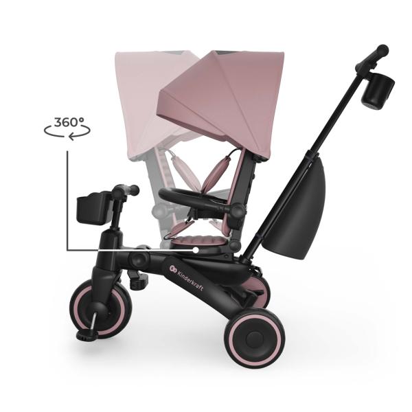 KINDERKRAFT Tříkolka Jazz 3 Pink, 9m+ (obrázek 6)