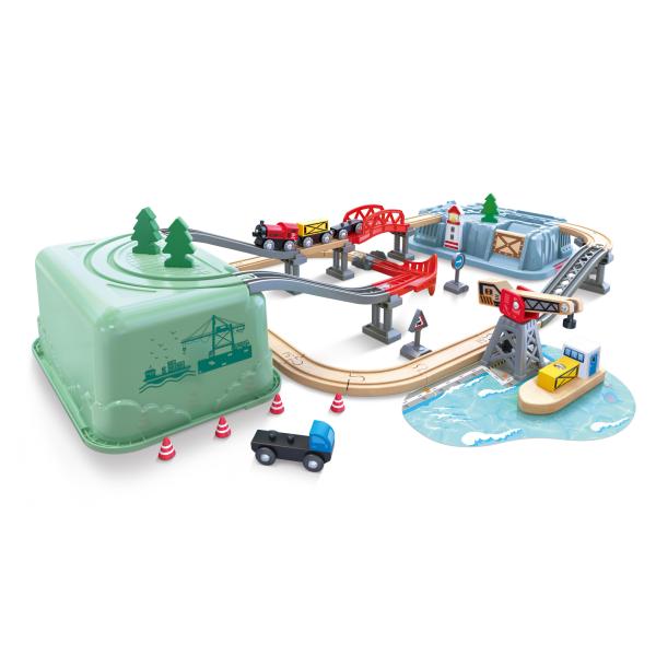 Vláčikodráha v boxe - Prístav