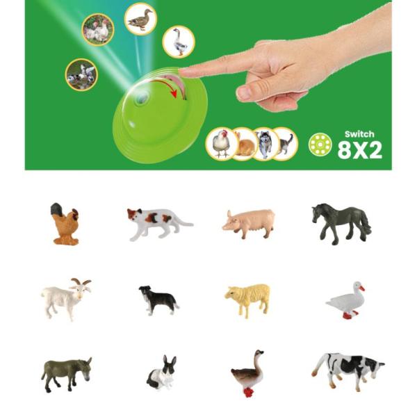 PLEJO Domácí zvířátka s projektorem