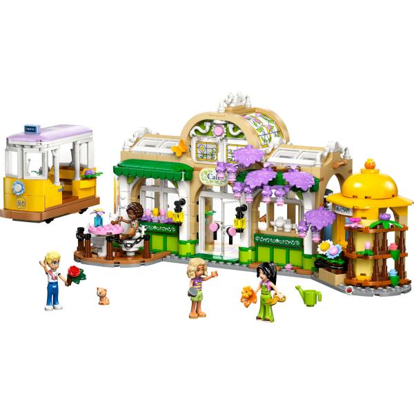 LEGO® Friends 42671 Kavárna plná rostlin a květinářství