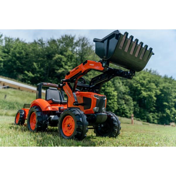 Falk šlapací traktor 2060 Kubota s nakladačem a vlečkou (obrázek 4)