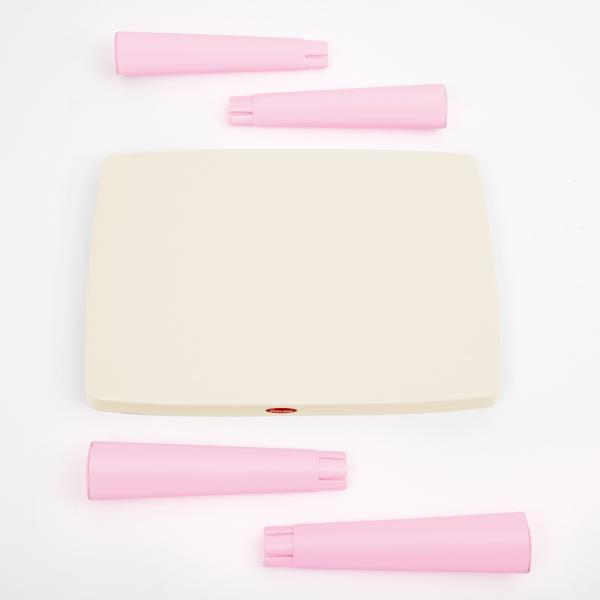 DOLONI Dětský stůl a 2 židle růžová