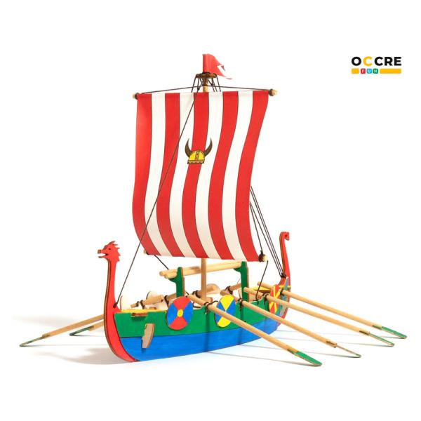 OCCRE Vikingská loď stavebnice pro děti (obrázek 6)