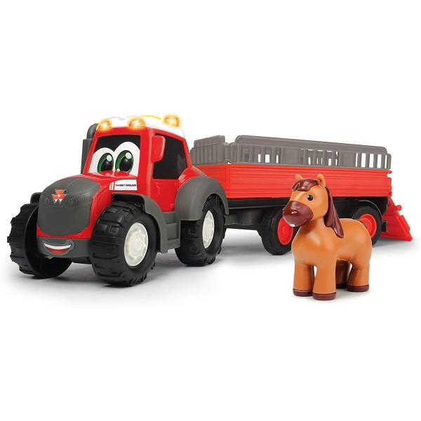 Dickie ABC Traktor Massey Ferguson s přívěsem 30 cm