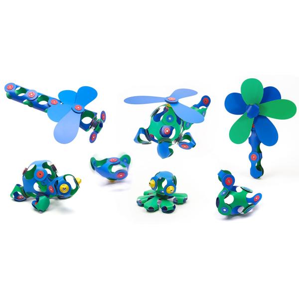 CLIXO Crew Blue & Green - magnetická stavebnice 30 kusů (obrázek 5)