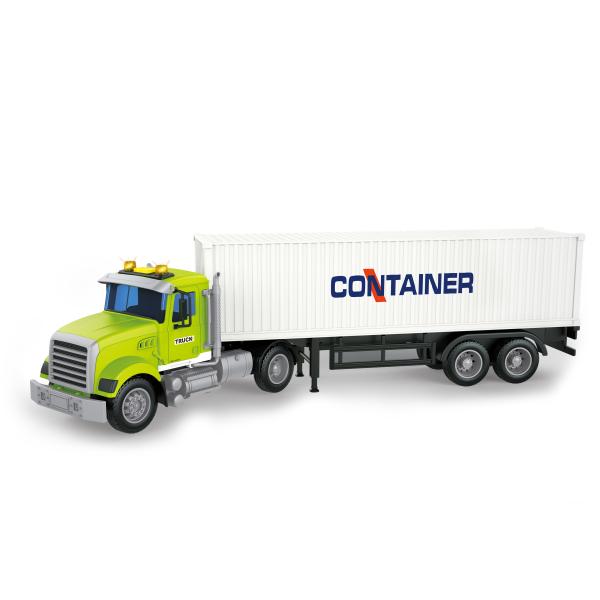 Auto tahač s kontejnerem na setrvačník s efekty 48 cm