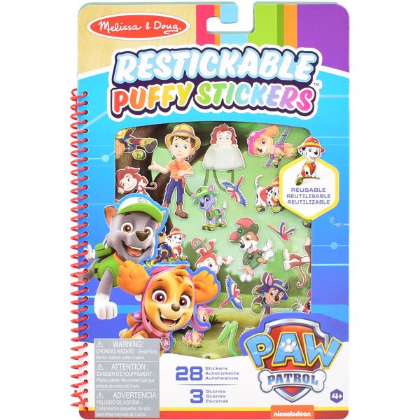 Melissa & Doug - Paw Patrol - Kniha s puffy samolepkami - Džungla 2