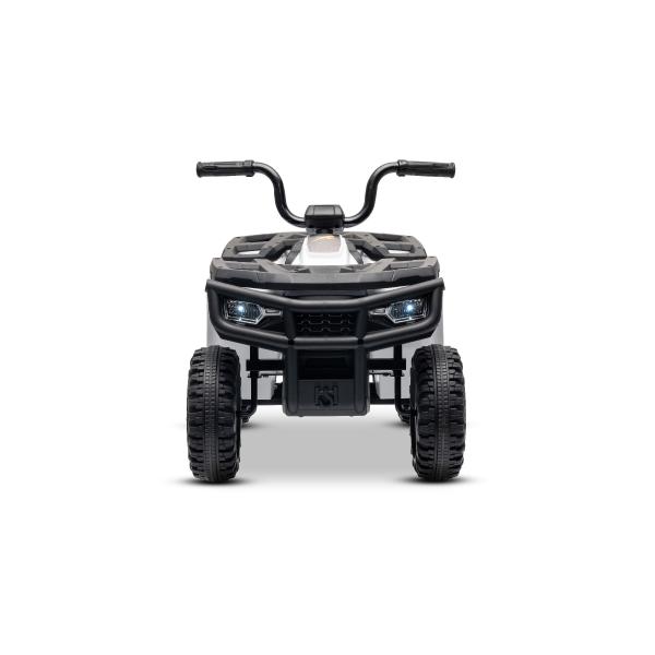 Licencovaná elektrická čtyřkolka Arctic Cat 12V se zadním pohonem, bílá, LED světla, Lít