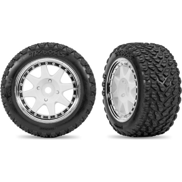 Traxxas koleso, disk 8-spoke, pneumatika Rally (zadná) (2)