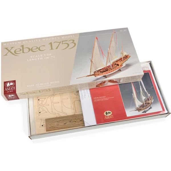 AMATI Sciabecco pirátská loď 1753 1:60 kit (obrázek 4)