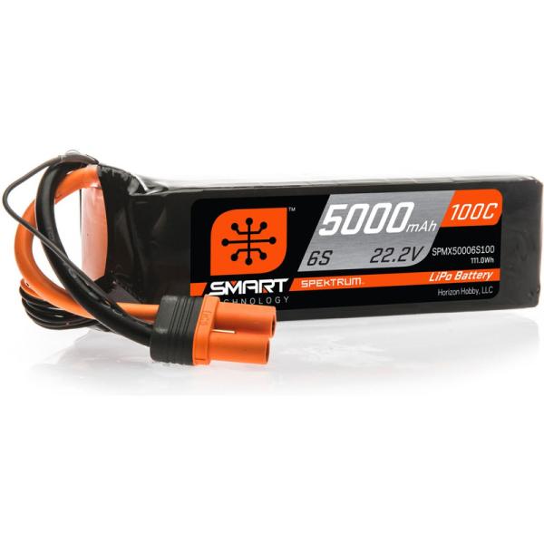 Spektrum Smart LiPo 22.2V 5000mAh 100C IC5