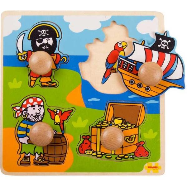 Bigjigs Toys Vkládací puzzle piráti