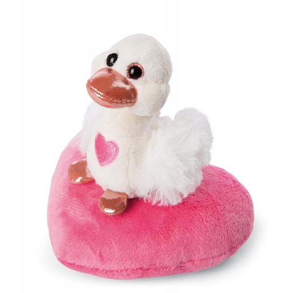 NICI plyš Love Bílá labuť se srdíčkem 10cm, GREEN (obrázek 5)