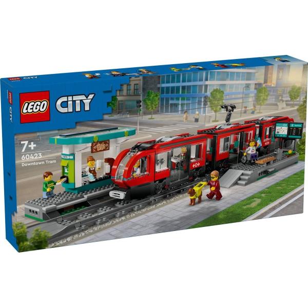 LEGO® City 60423 Električka a zastávka v centru města