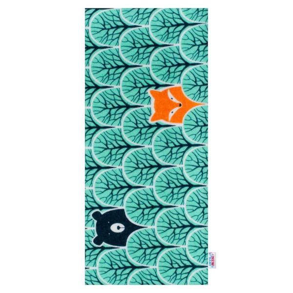 Flanelová plena s potiskem New Baby tyrkysová zvířátka