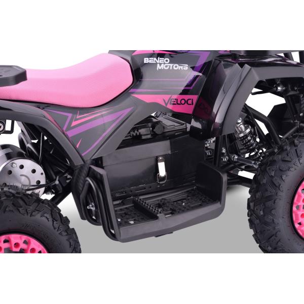 Elektrická čtyřkolka pro děti Beneo Motors Veloci růžová - 800W (obrázek 3)
