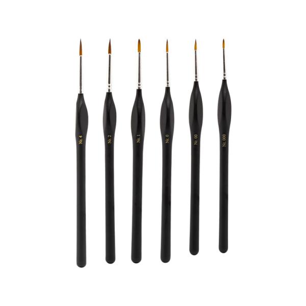 Modelcraft štetec s umelým vlasom (veľkosti 000, 00, 0, 1, 2, 4)