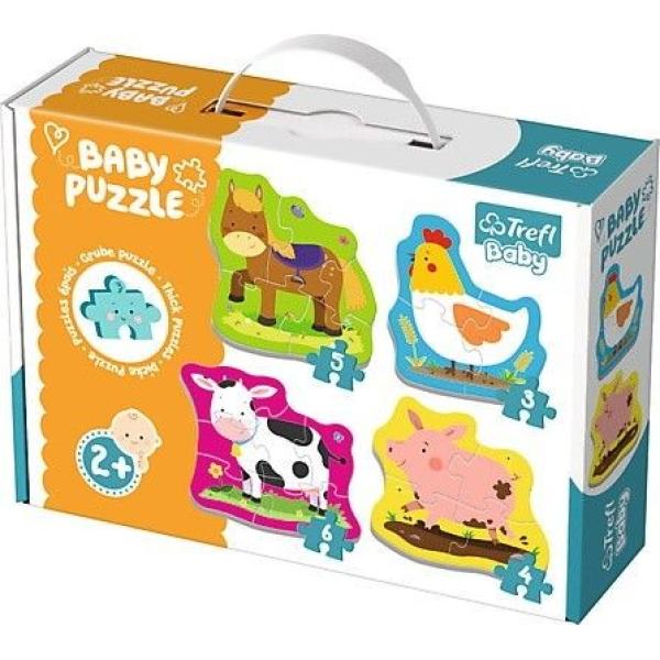 Trefl Baby Puzzle zvířátka na farmě