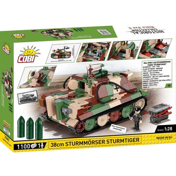 Cobi Sturmtiger 38 cm RW61 Sturnmorser Tiger, 1:28, 1115k, 1f