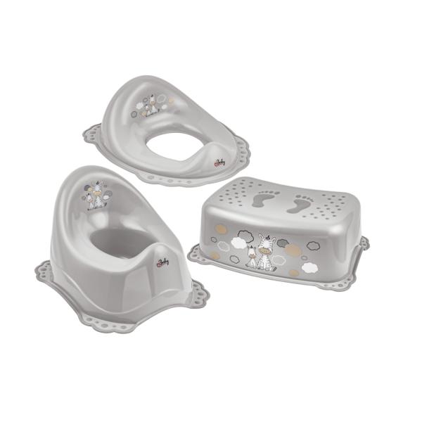 MALTEX Set antiscivolo Zebra - Grigio