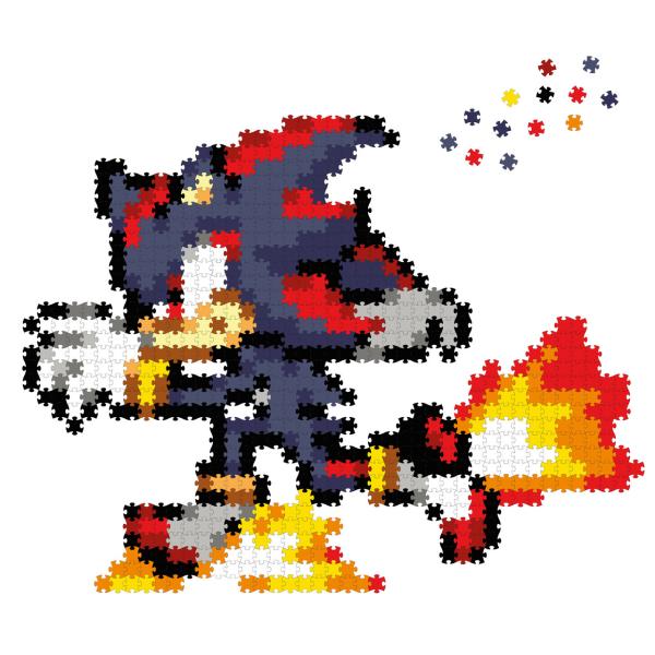 Jixelz REMIX Sonic puzzle plastové pixel art Runnin‘ Shadow