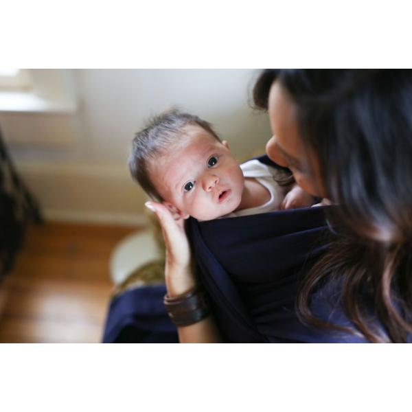 Nosič dětí / šátek Boba Wrap - Navy Blue (obrázek 5)
