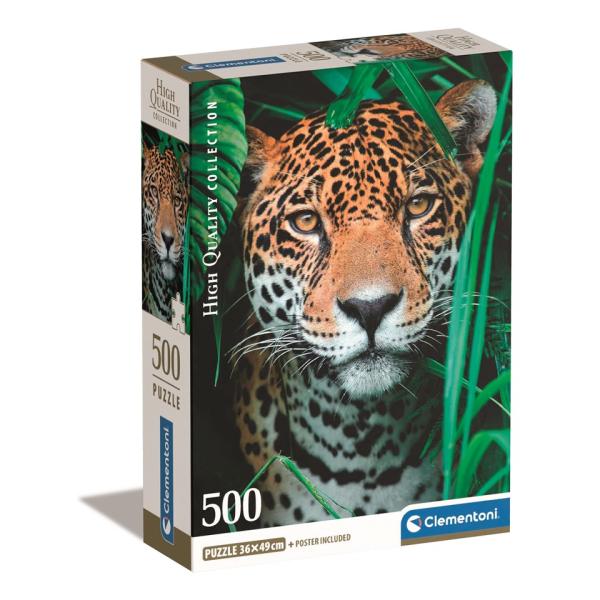 Puzzle 500 Jaguar v džungli Compact