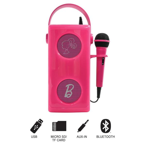 Lexibook Bezdrátový svítící reproduktor s mikrofonem Barbie (obrázek 3)