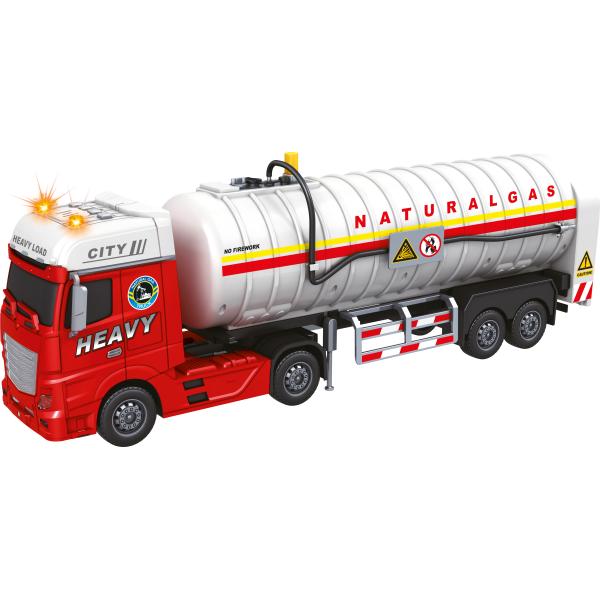 CITY SERVICE CAR – 1:12 – Tahač s cisternou na zemní plyn (se zvukem a světly)