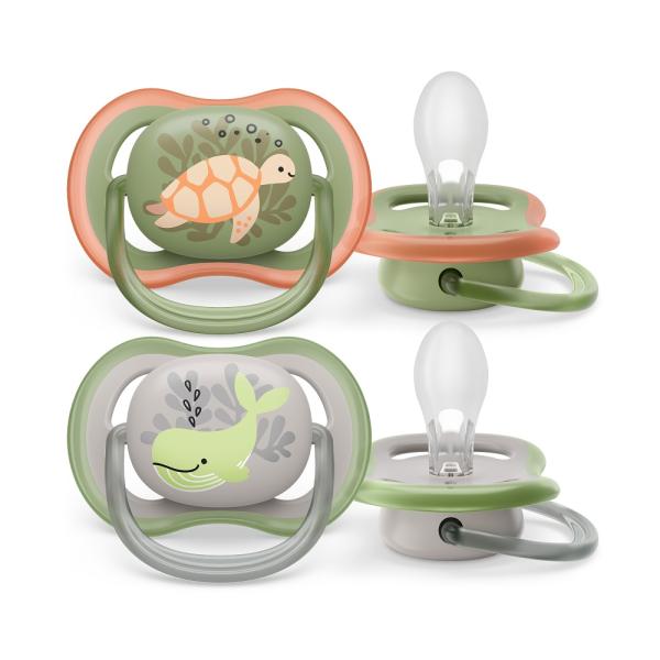 Philips AVENT Dudlík Ultra air obrázek 6-18m chlapec (moře) 2ks