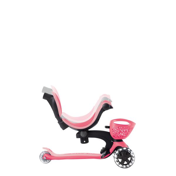 Globber koloběžka Go Up Baby lights 360 ° Coral Pink (obrázek 6)