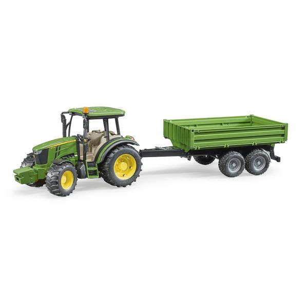 Bruder 02108 Traktor John Deere 5115 M s prikolico