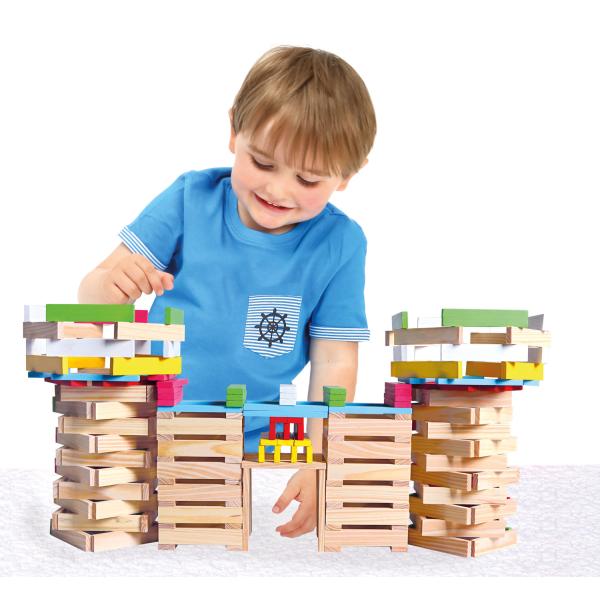 Bino Dřevěná stavebnice, město (obrázek 4)