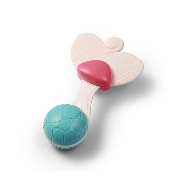 Babyono Chrastítko s kousátkem 3m+ Heart