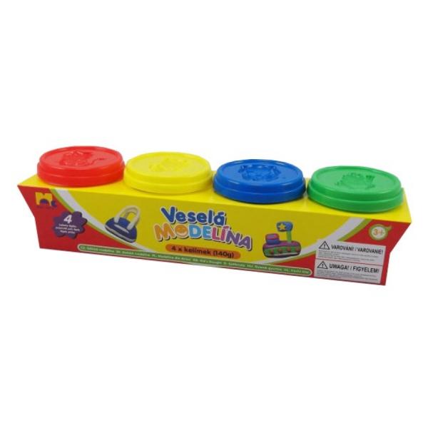 Plastelína 4x 140g různé barvy