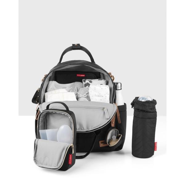 Skip Hop Taška přebalovací/batoh 6v1 Suite Set Black (obrázek 7)