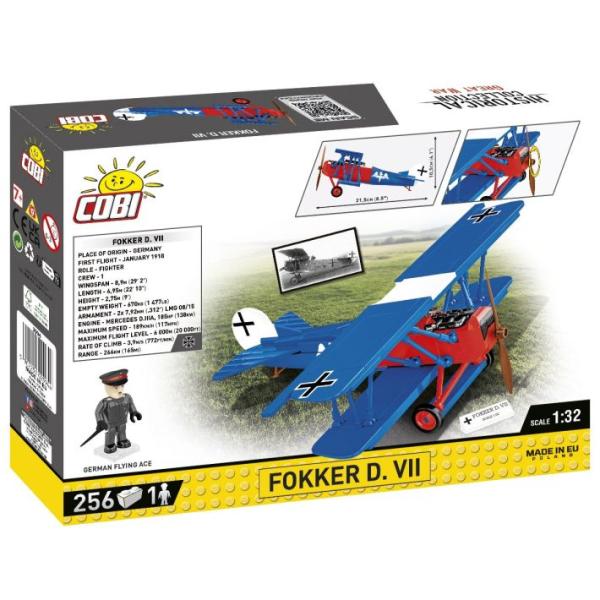 Cobi Great War Fokker D VII, 1:32, 255 k, 1 f (obrázek 4)