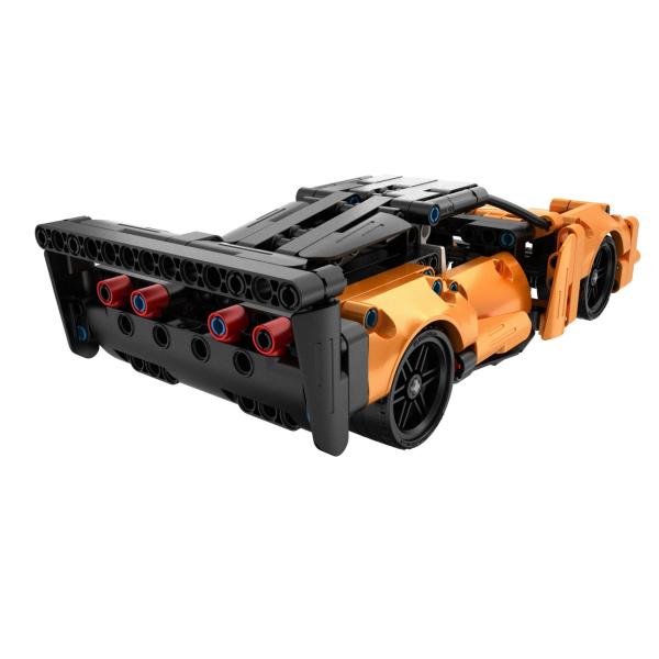 iM.MASTER Stavebnice 2v1 auto na zpětné natažení plast 278 dílků oranžové