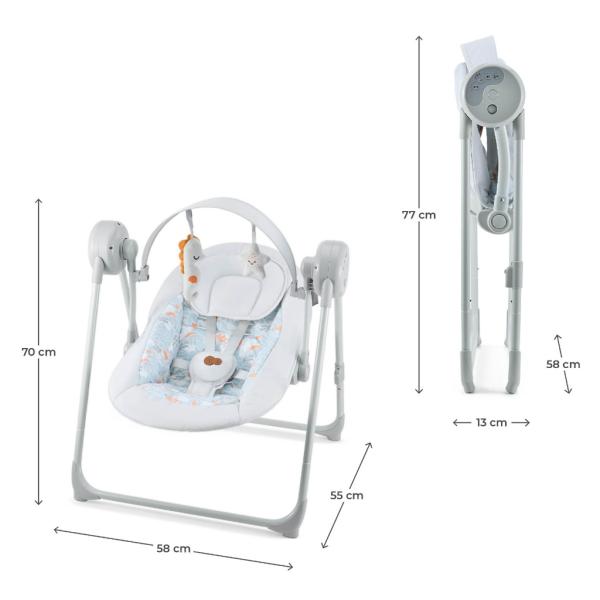 Kinderkraft Houpačka Swingee Grey (obrázek 9)