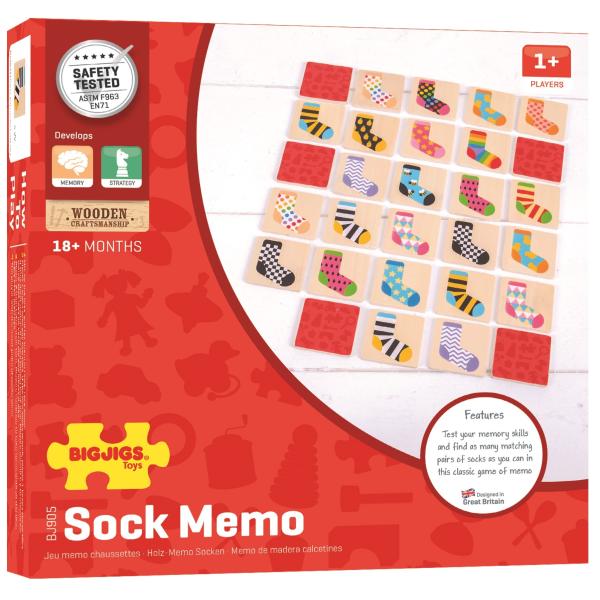 Bigjigs Toys Ponožkové pexeso (obrázek 5)