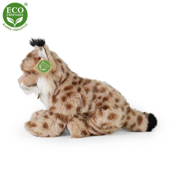 Plyšový rys sedící 27 cm ECO-FRIENDLY (obrázek 3)