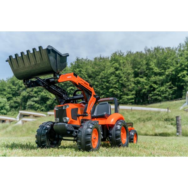 Falk šlapací traktor 2060 Kubota s nakladačem a vlečkou (obrázek 5)